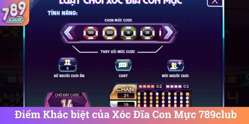 Điểm Khác biệt của Xóc Đĩa Con Mực 789club